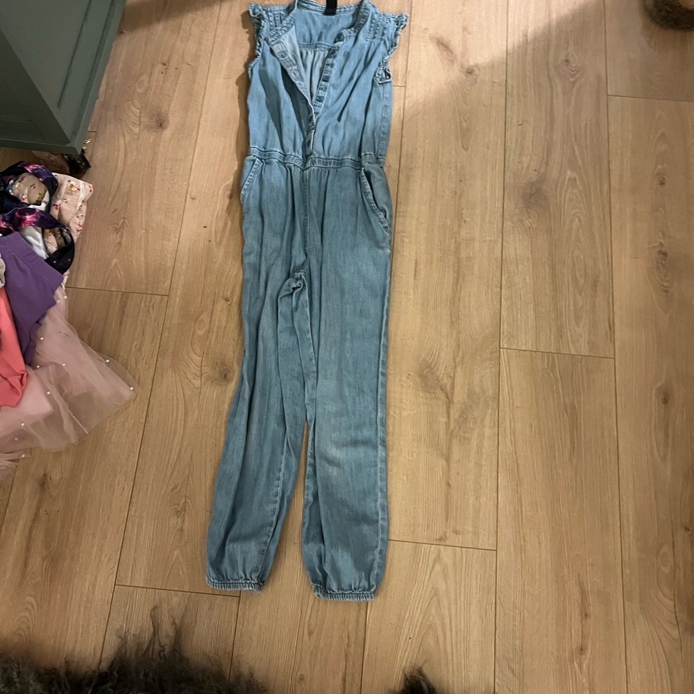 GAP Women's Sky Blue Denim Overalls